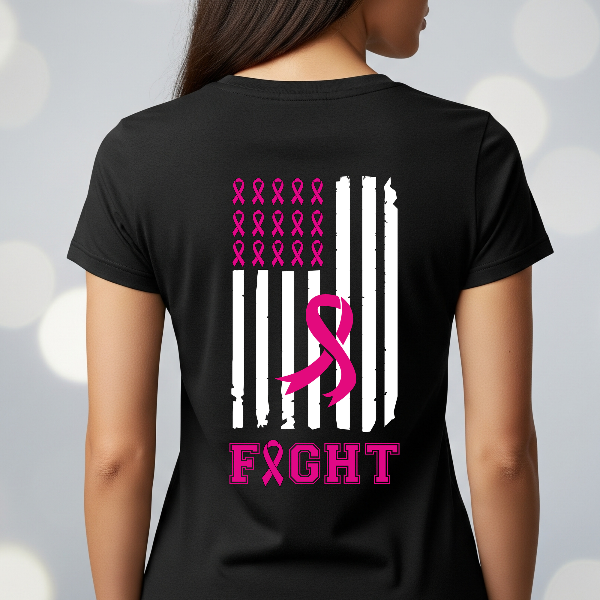 Fight Flag Breast Cancer Awareness
