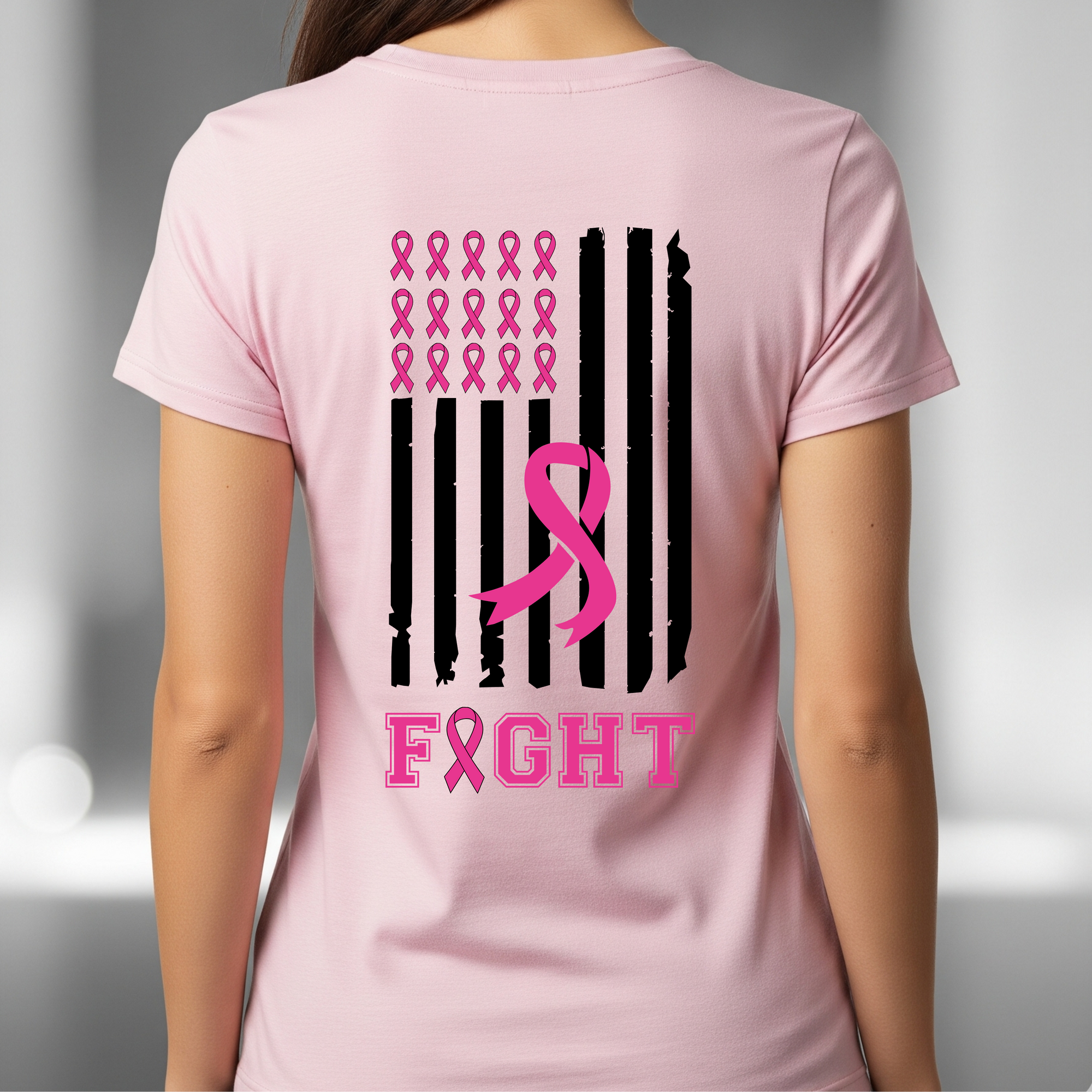 Fight Flag Breast Cancer Awareness
