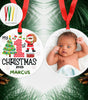 First Christmas Santa Ornament I