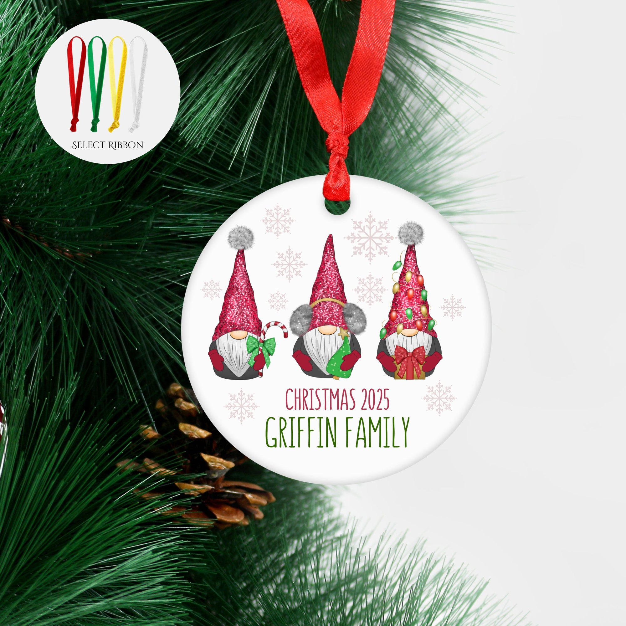 Gnome Family Ornament