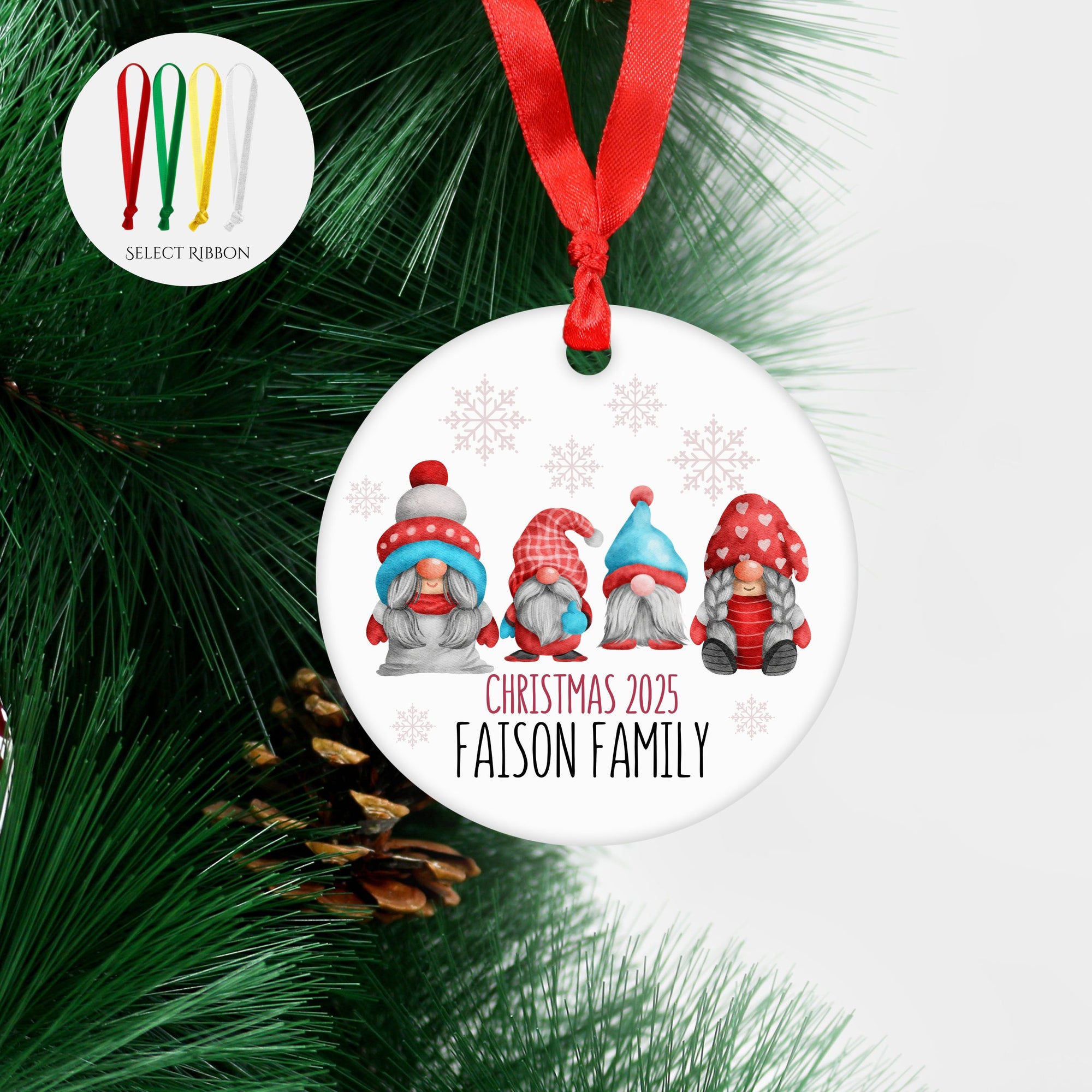 Gnome Family Ornament