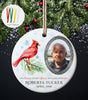 Cardinal Photo Memorial Ornaments