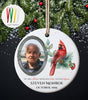 Cardinal Photo Memorial Ornaments