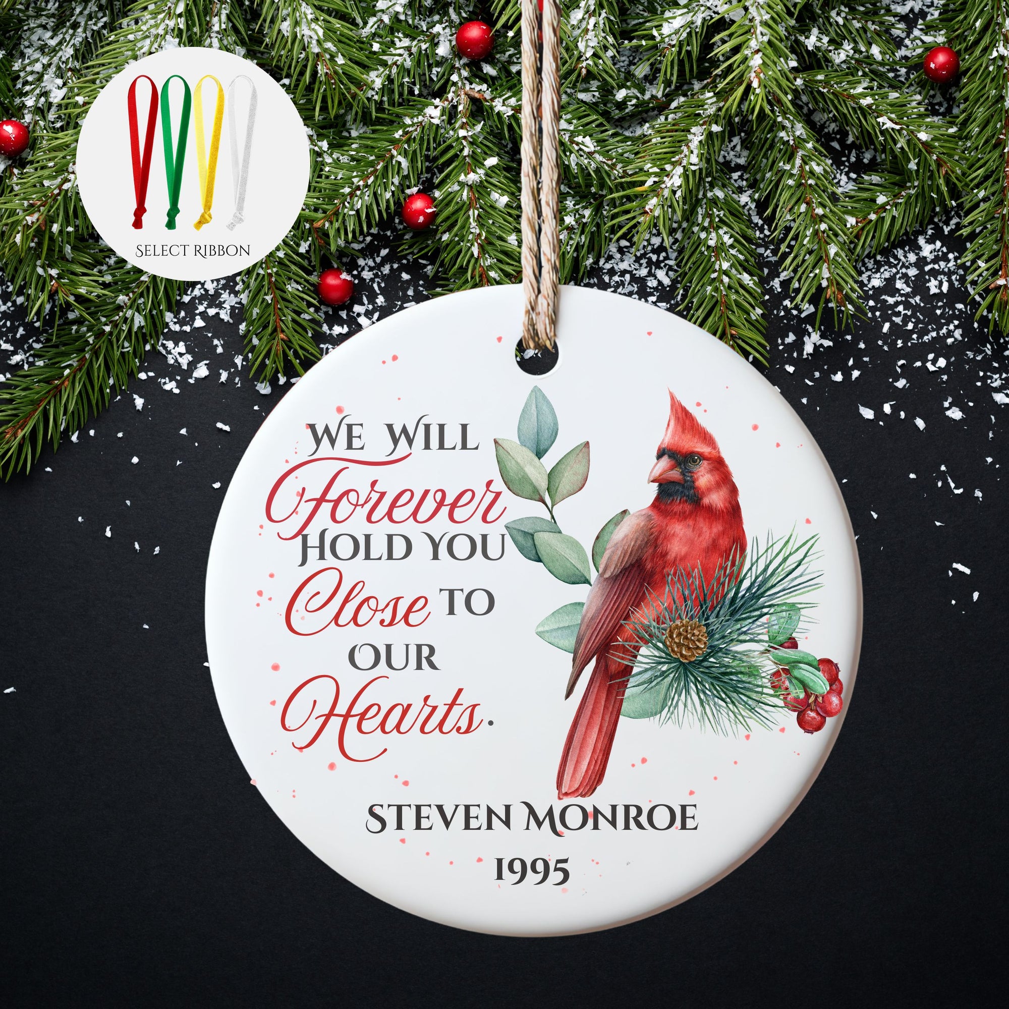 Cardinal Memorial Ornaments