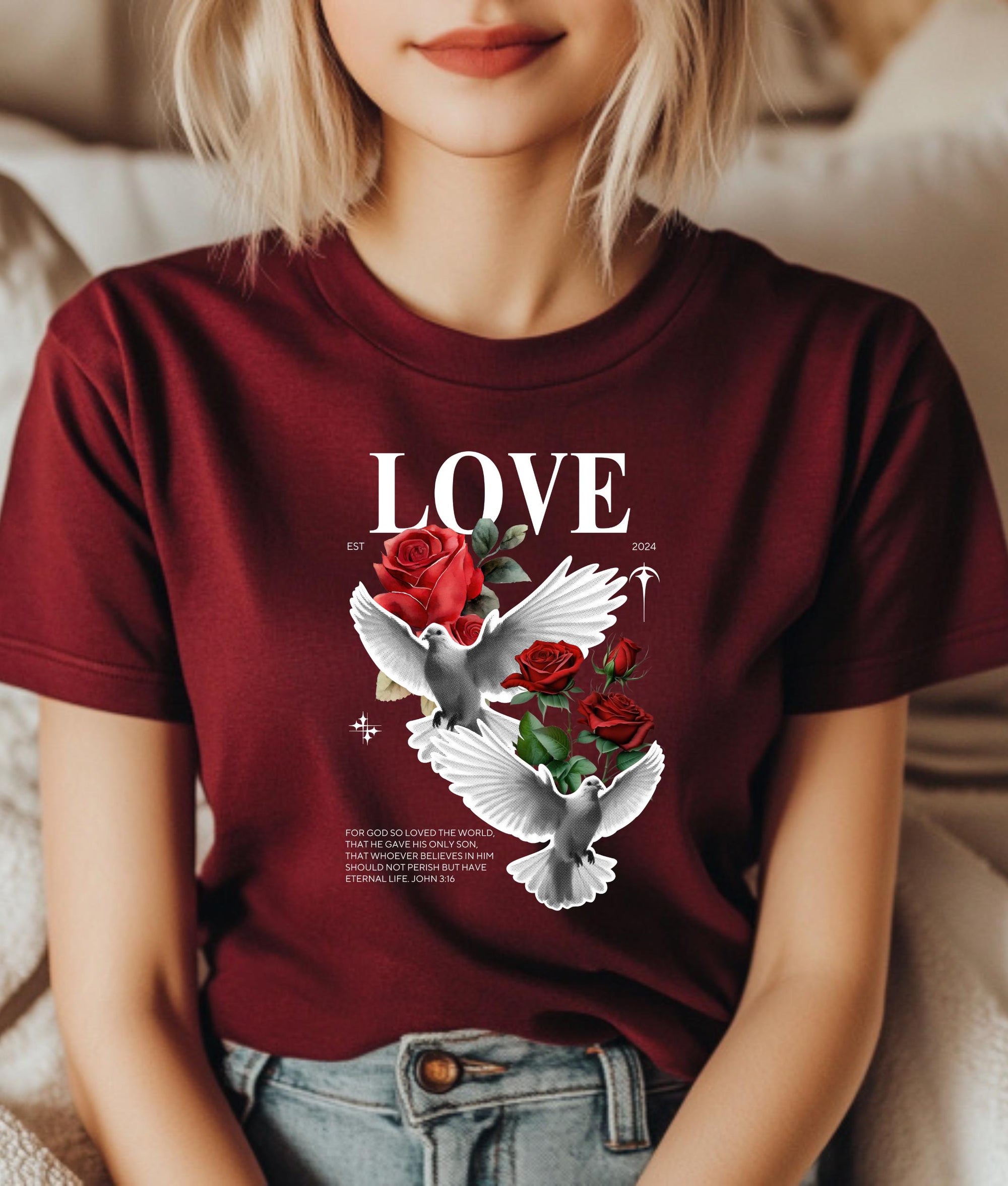 Love Dove Christian Tshirt