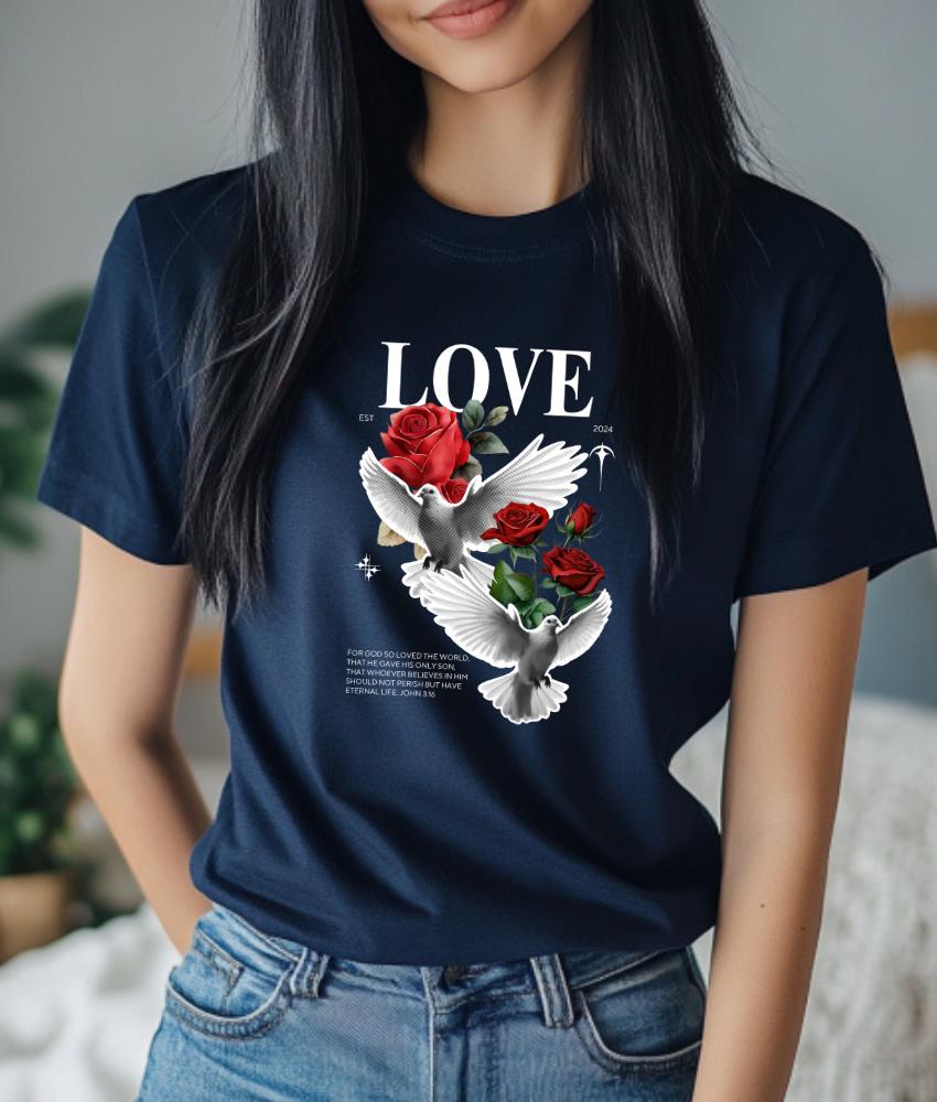Love Dove Christian Tshirt