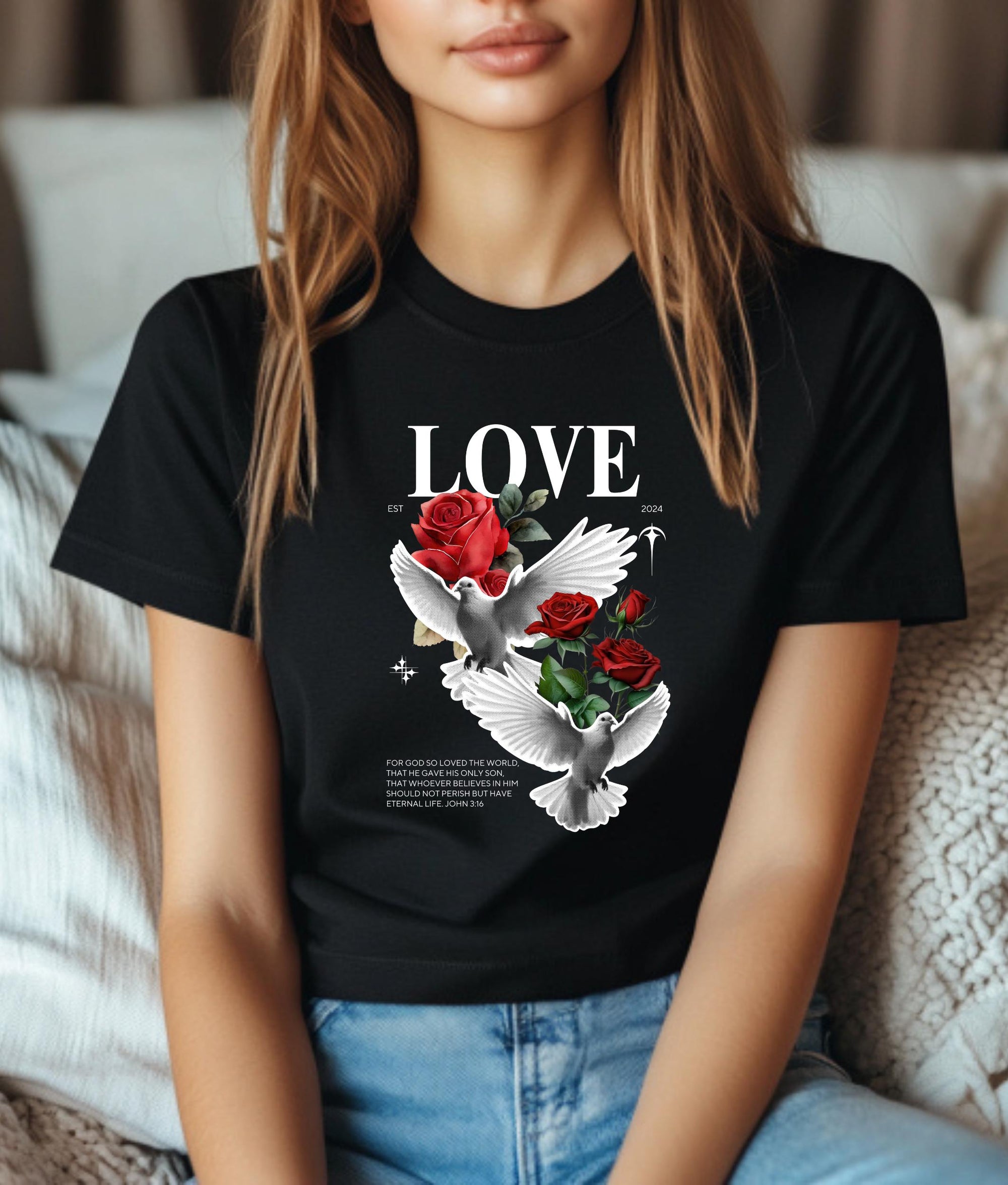 Love Dove Christian Tshirt